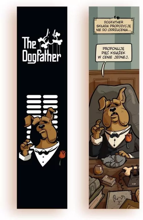 Zakładka kartonowa. Dogfather - tantis.pl