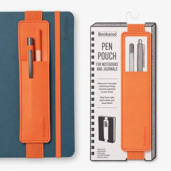 Bookaroo Pen Pouch. Uchwyt na długopis, pomarańczowy - tantis.pl