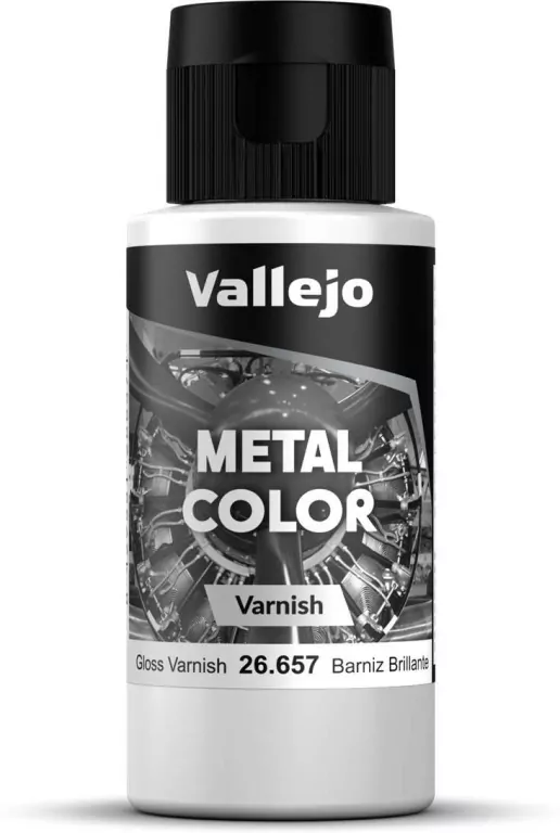 Vallejo: 26.657 - Gloss Metal Varnish (60 ml) - tantis.pl