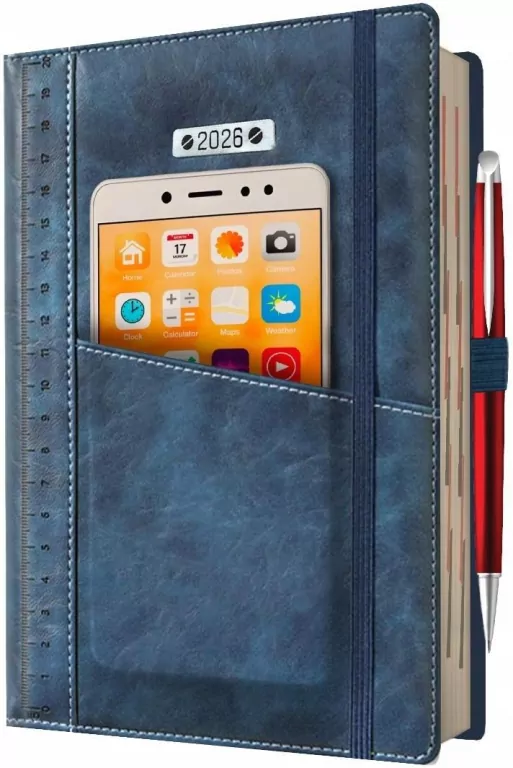 Kalendarz 2026 A5 dzienny biznes planer pastelowy - tantis.pl