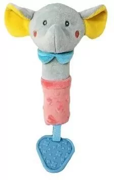 Zabawka z dźwiękiem słonik szary 17cm - tantis.pl