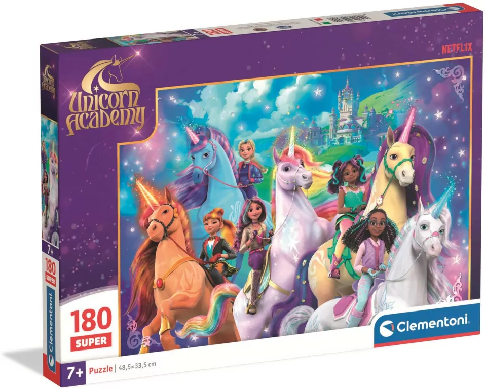 Puzzle 180 Super Unicorn Academy - tantis.pl