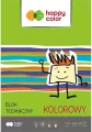 Blok techniczny kolorowy A4 170g. Happy Color 20 szt - tantis.pl
