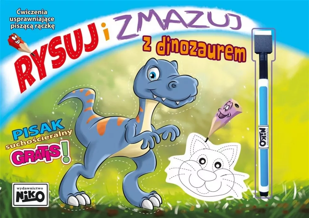 Rysuj i zmazuj z dinozaurem - tantis.pl