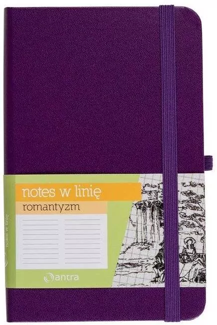 Notes A6 Linia Romantyzm Fiolet ANTRA - tantis.pl