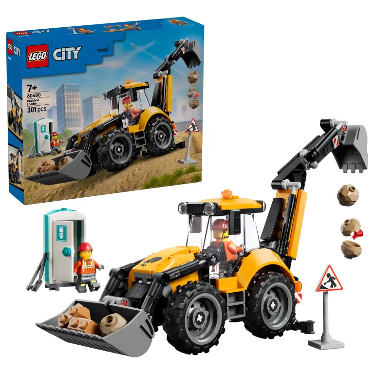 LEGO® Żółta koparko-ładowarka 60480 - tantis.pl