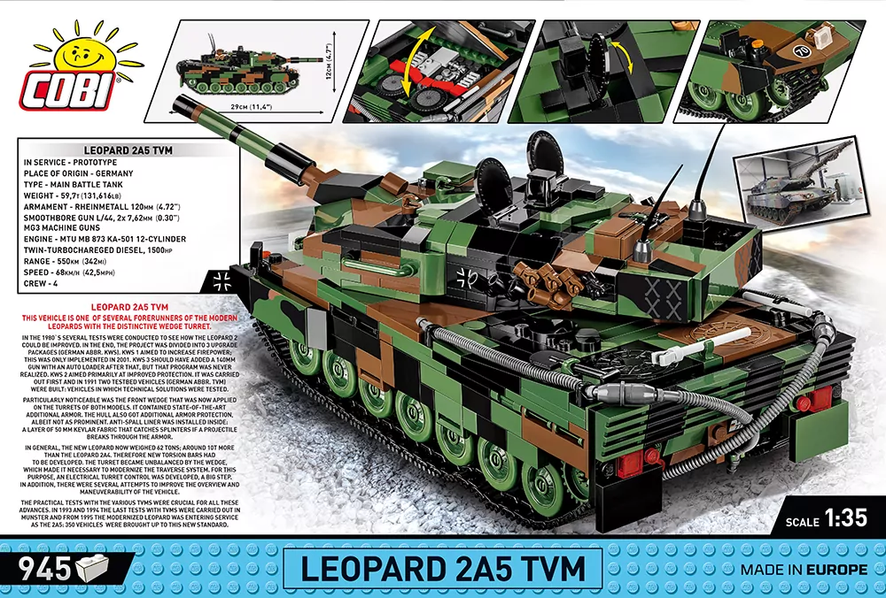 Czołg Leopard 2A5 TVM Armed Forces - tantis.pl