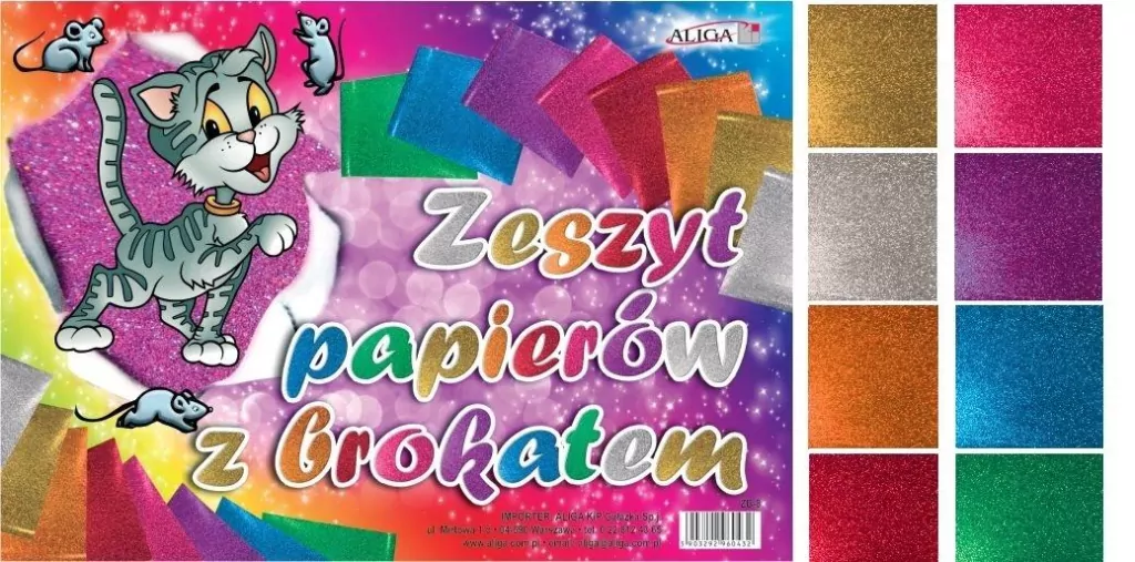Zeszyt papierów z brokatem B5 - tantis.pl