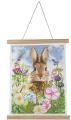 Plakat 35x45cm z mozaiką diamentową Zając i wiosna - tantis.pl
