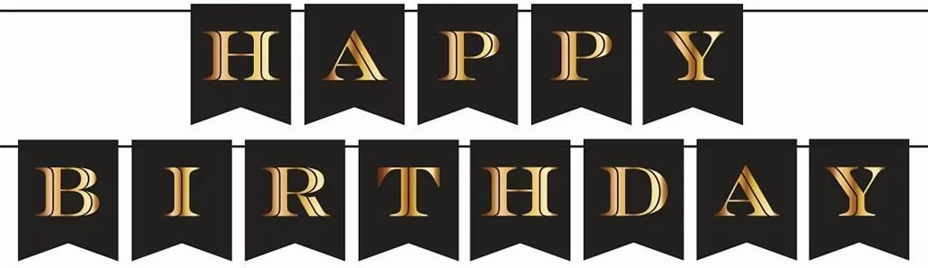 Girlanda papierowa Happy Birthday 250cm - tantis.pl