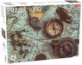 Puzzle Mapa morza z kompasem 1000 - tantis.pl