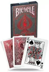 Bicycle. Karty Metalluxe, czerwone