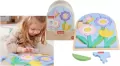 Fisher Price. Drewniane puzzle kwiaty - tantis.pl