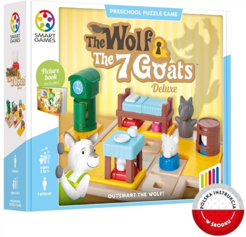 Smart Games The Wolf & The 7 Goats(ENG) IUVI Games - tantis.pl