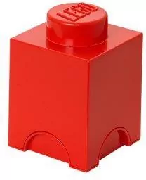 LEGO(R) pojemnik klocek jedynka czerwony - tantis.pl