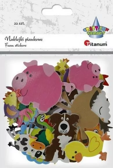 Naklejki piankowe zwierzęta gospodarskie mix - tantis.pl
