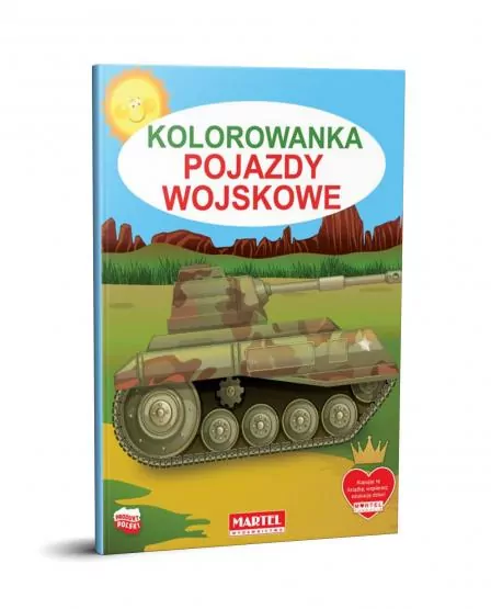 Kolorowanka. Pojazdy wojskowe - tantis.pl