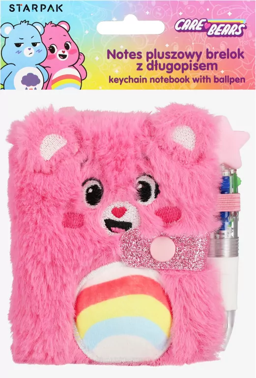 NOTES BRELOK PLUSZ CARE BEARS DLUG 70X90 STK PBH - tantis.pl