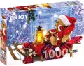 Puzzle 1000 Pluszowe misie z czapkami Mikołaja - tantis.pl