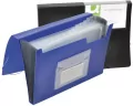 Teczka z gumką A4. Niebieska 12 przegród - tantis.pl