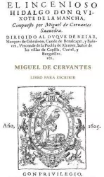 Miguel de Cervantes. Libro para escribir