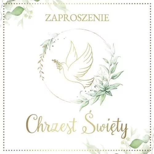 Zaproszenie Chrzest - tantis.pl