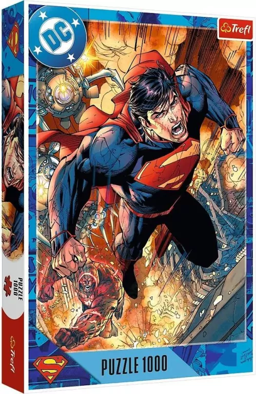 Puzzle 1000 Superman w akcji TREFL - tantis.pl