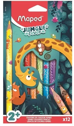 Kredki Jumbo Jungle Fever trójkątne MAPED - tantis.pl