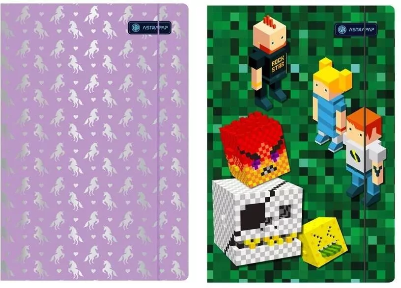Teczka A4 z gumką Pixel&Unicorn ASTRA - tantis.pl