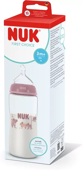 NUK. First Choice. Butelka. 300 ml. 3 miesięcy. Koala - tantis.pl