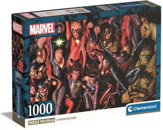 Puzzle 1000 Compact Marvel The Avengers - tantis.pl