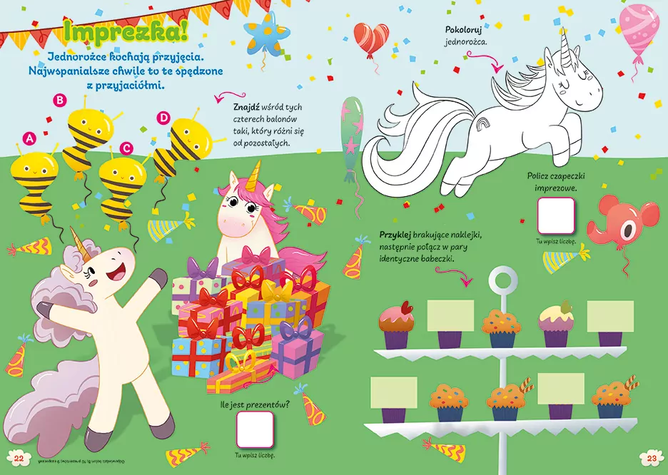 Moje Jednorożce. Dzień pełen magii. Kreatywny maluch. Cz.2 - tantis.pl