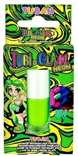 Lakier do paznokci. Tubi Glam. Zielony neon 5ml - tantis.pl