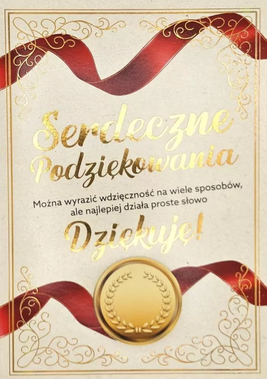 Karnet 3K Podziękowania - tantis.pl