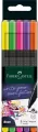 Cienkopisy neonowe 5 kolorów Faber-Castell - tantis.pl