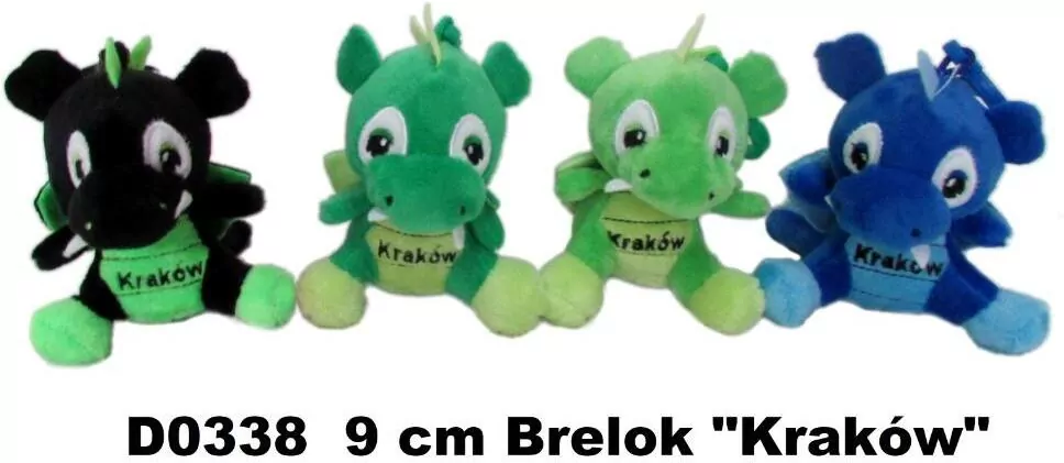 Brelok smok Kraków 9cm MIX - tantis.pl