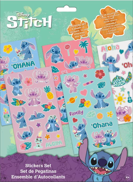 Naklejeki Stitch 92szt. ST00077 - tantis.pl
