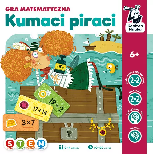 Kumaci piraci. Kapitan Nauka. Gra matematyczna - tantis.pl
