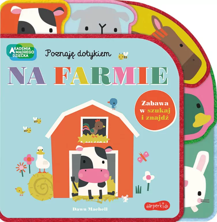 Na farmie. Akademia Mądrego Dziecka. Poznaję dotykiem. Zabawa w szukaj i znajdź - tantis.pl