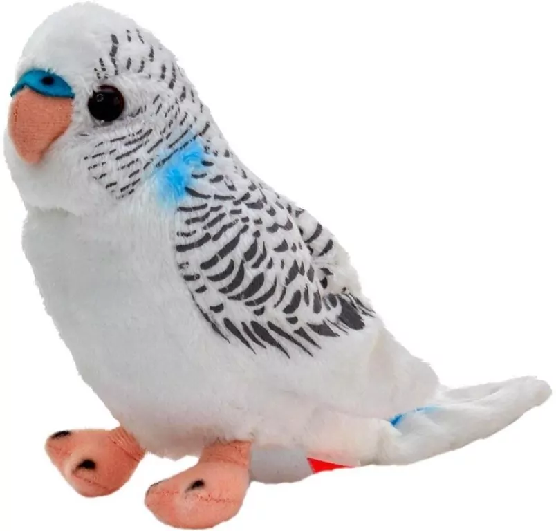 Beppe. Papuga falista, biała 13cm - tantis.pl