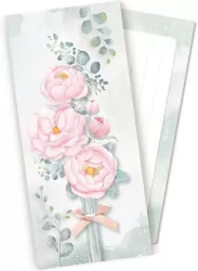 Koperta upominkowa POP UP Różowe piwonie