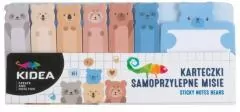 Karteczki samoprzylepne Misie KIDEA - tantis.pl