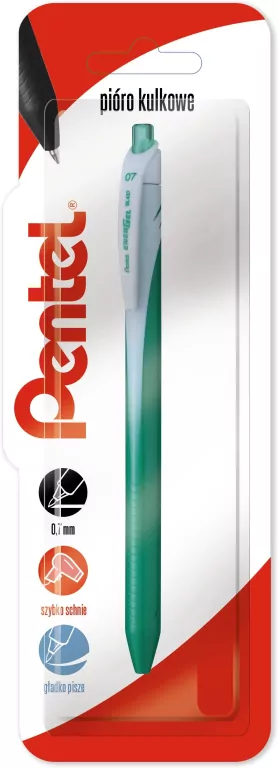 Pióro kulkowe 0,7 mm EnerGel BL437 zielony 1 szt. - tantis.pl