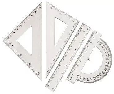 Zestaw geometryczny Linijka 20cm - tantis.pl