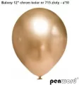 Balony 30,5cm. Chromowane złote - tantis.pl