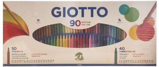 Zestaw kredki Stilnovo i flamastry GIOTTO - tantis.pl
