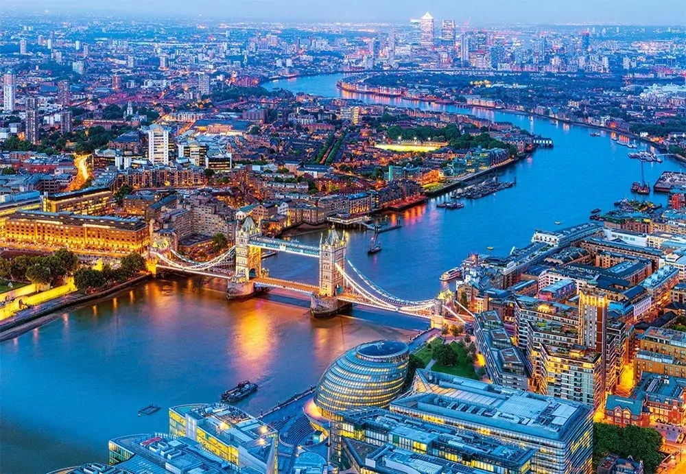 Puzzle 1000. Aerial View of London. - tantis.pl