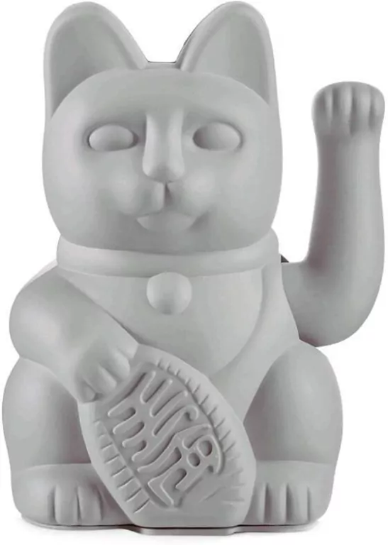 Kot szczęścia szary 15cm - tantis.pl