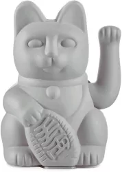 Kot szczęścia szary 15cm