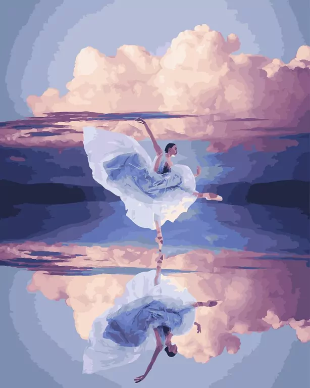 Malowanie po numerach - Odbicie lekkości 40 x 50 cm - tantis.pl